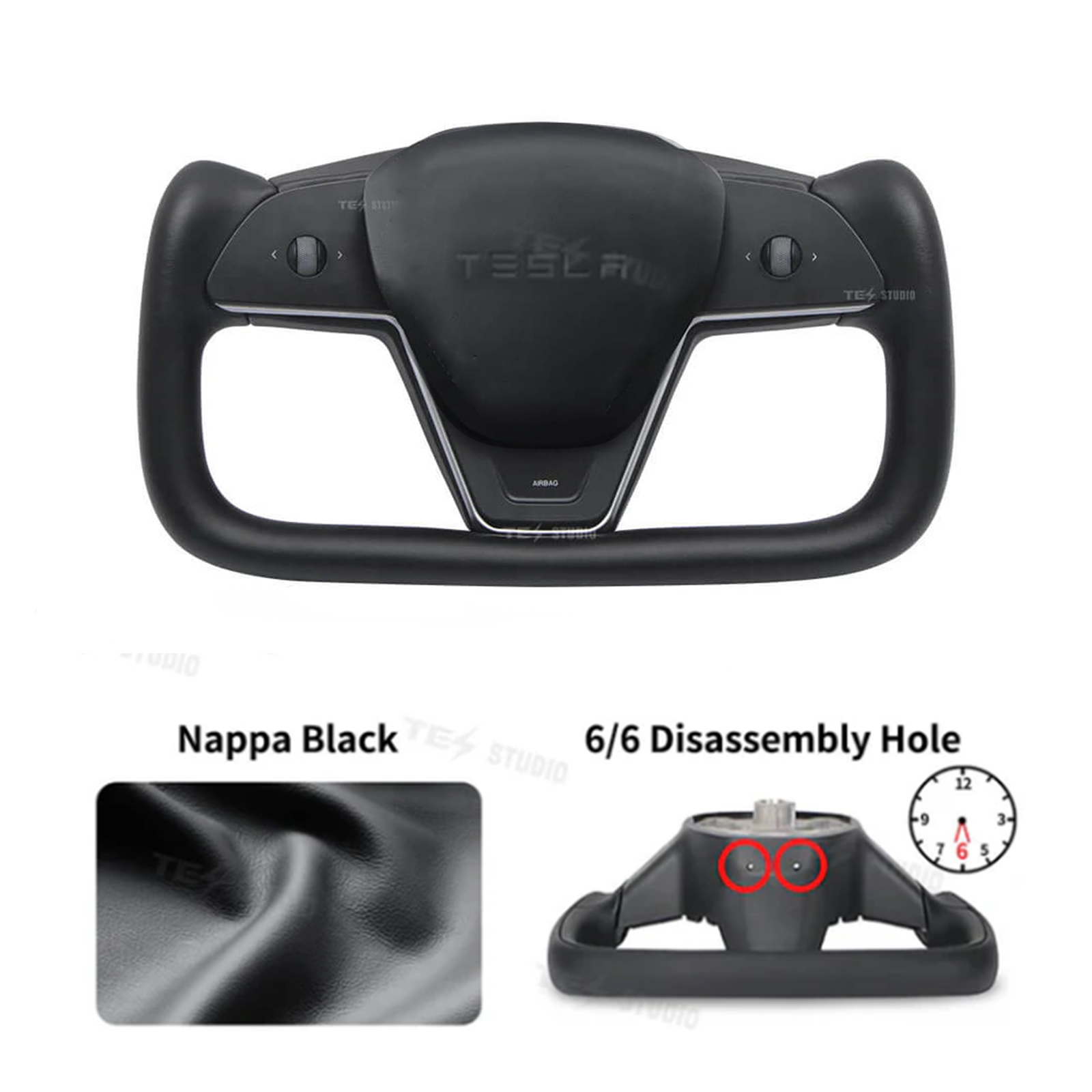 Yoke Steering Wheel For Tesla Model 3/Y - Inspired By Tesla Model S/X