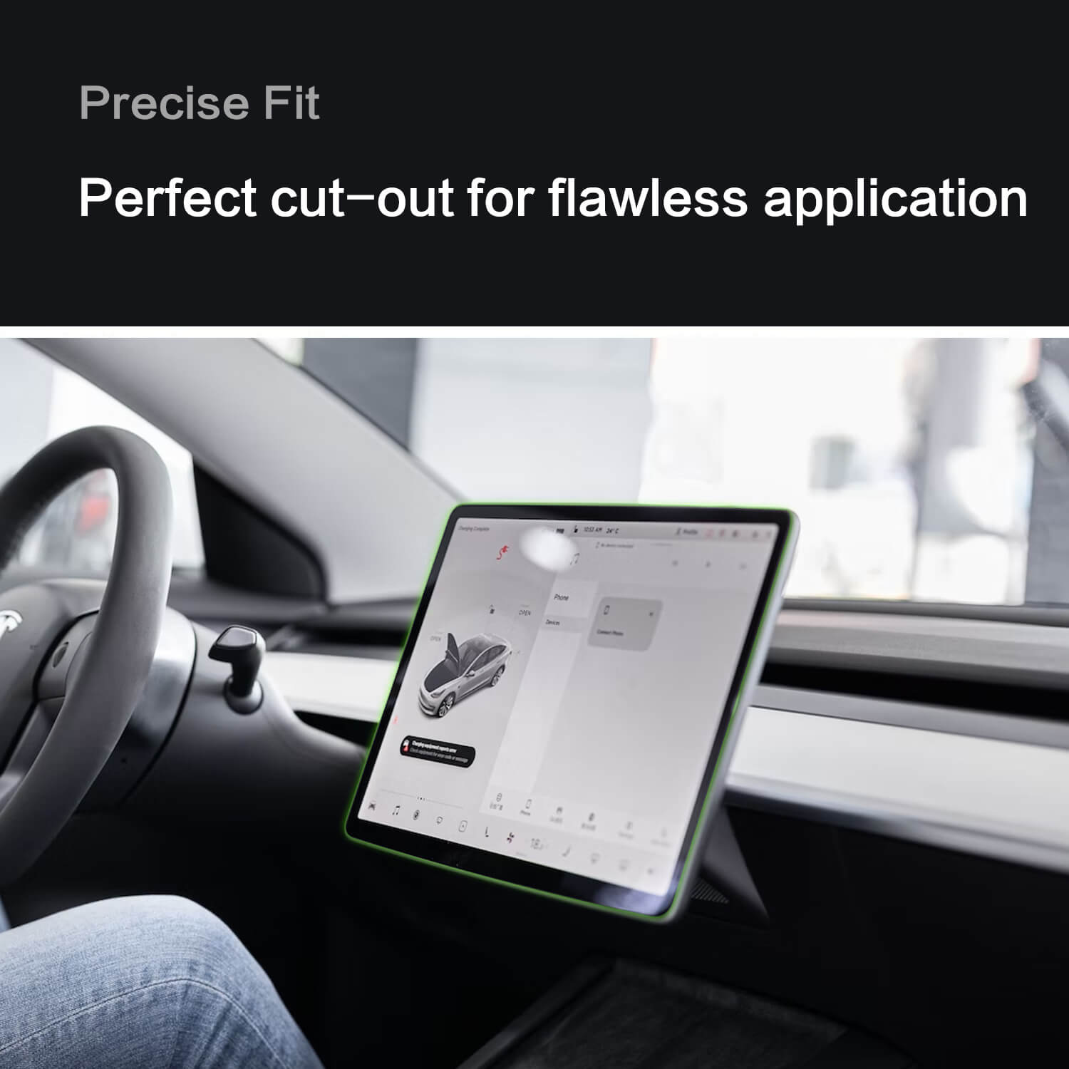 Tesstudio Tesla Accessories 17.3-Inch Car Roof Mounted TV With Wi-Fi for Model Y