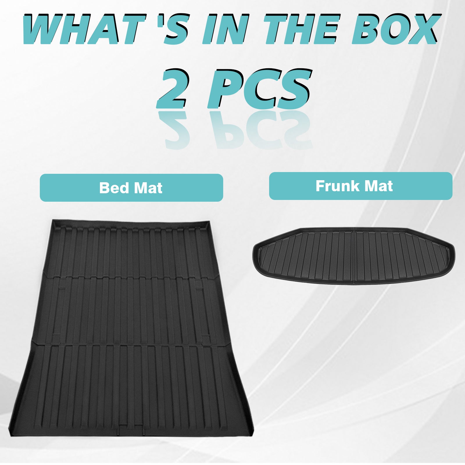 Tesstudio Bundle of Frunk Mat and Truck Bed Mat for Cybertruck