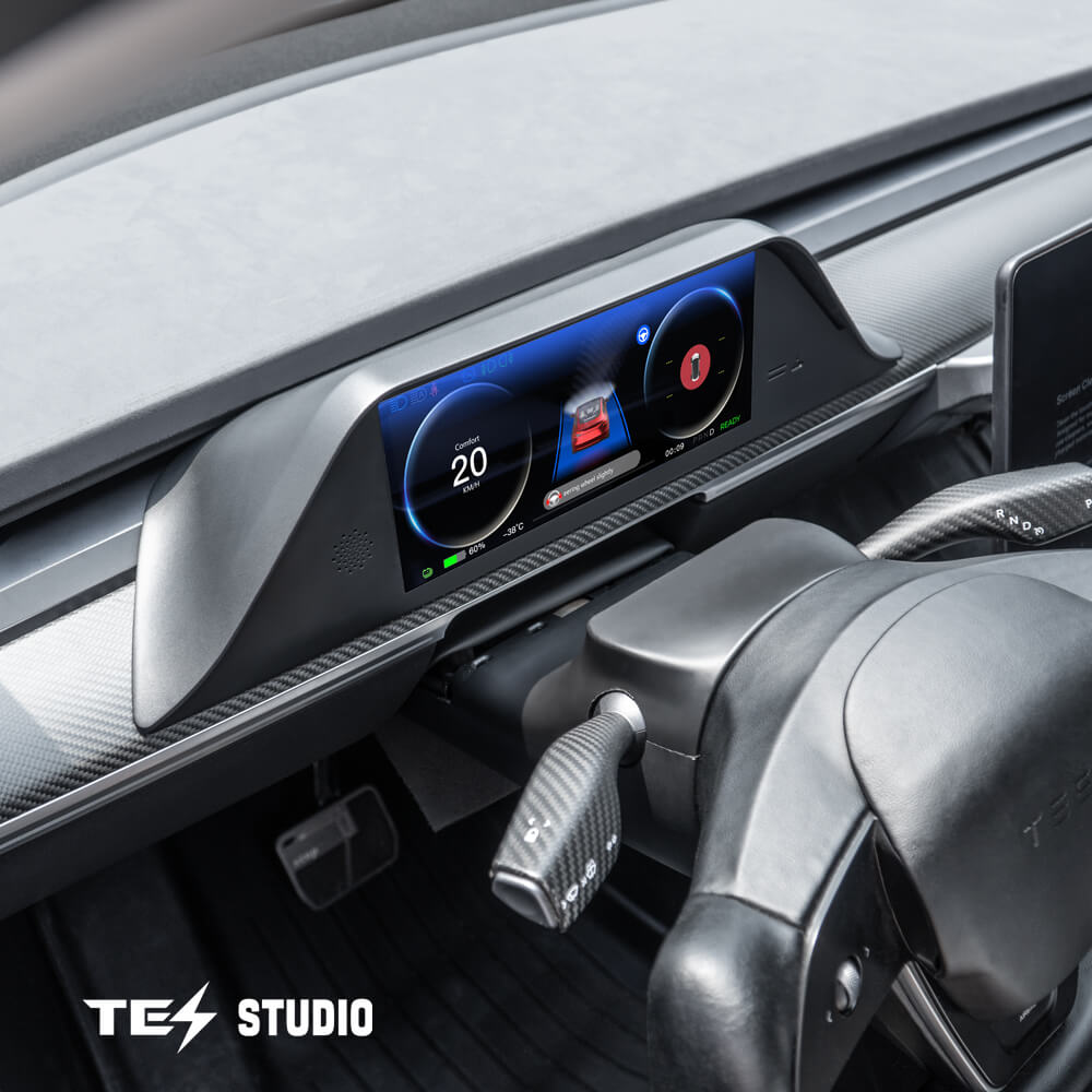 Tesstudio FY9-C Intelligent Dashboard Display & Camera with ABS Material for Tesla Model 3/Y - Inspired by Model S/X Design