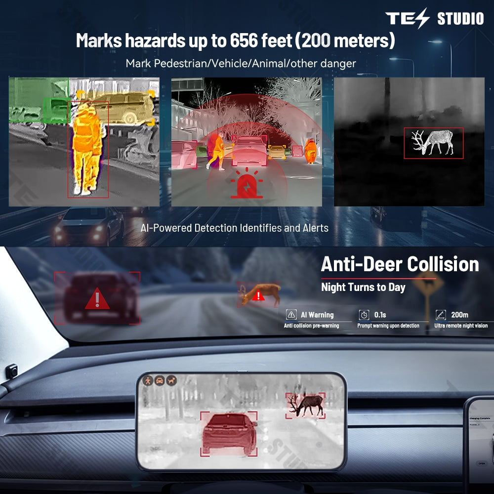 Tesstudio Tesla Accessories CT-2 Thermal infrared Vehicle assistance System