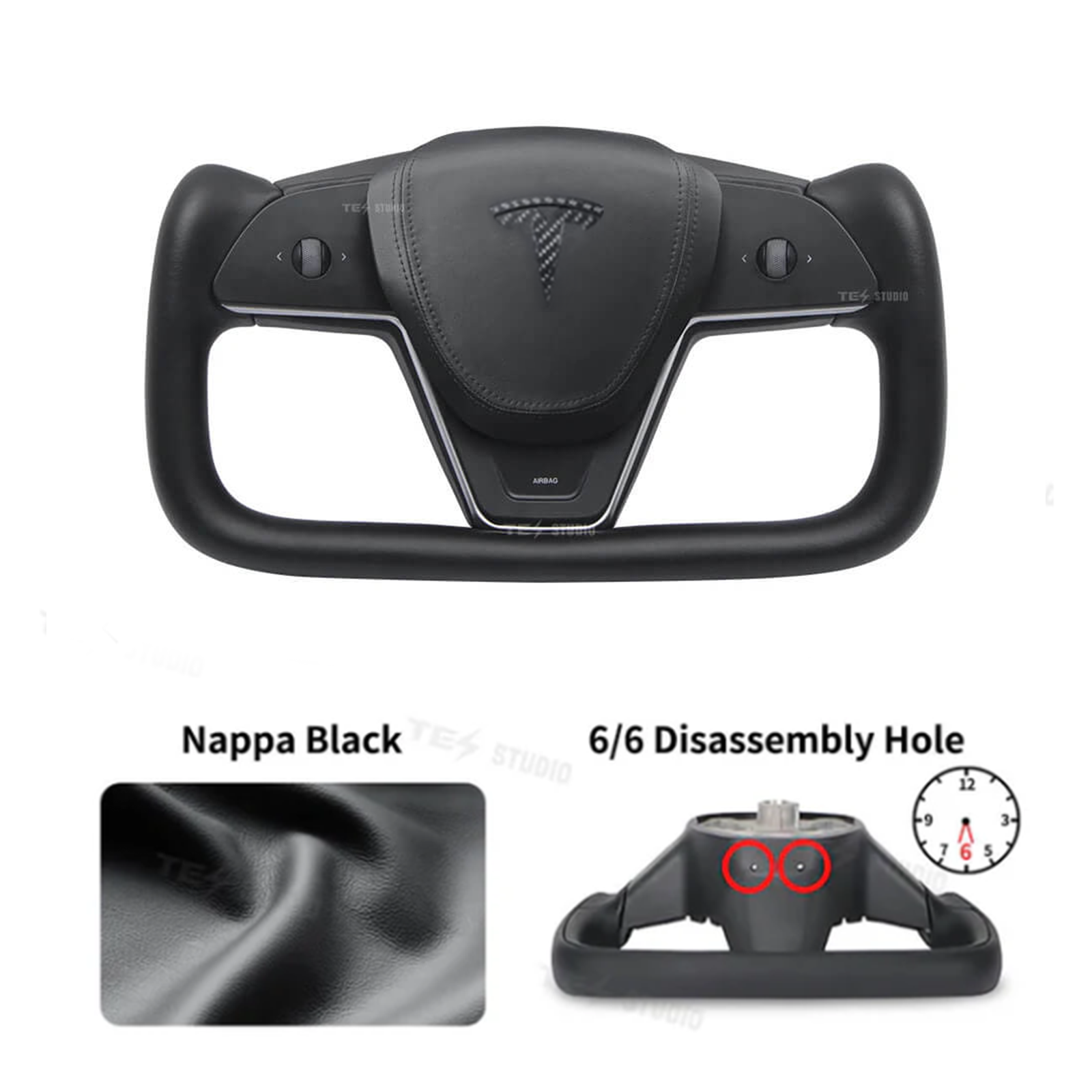 Yoke Steering Wheel For Tesla Model 3/Y - Inspired By Tesla Model S/X