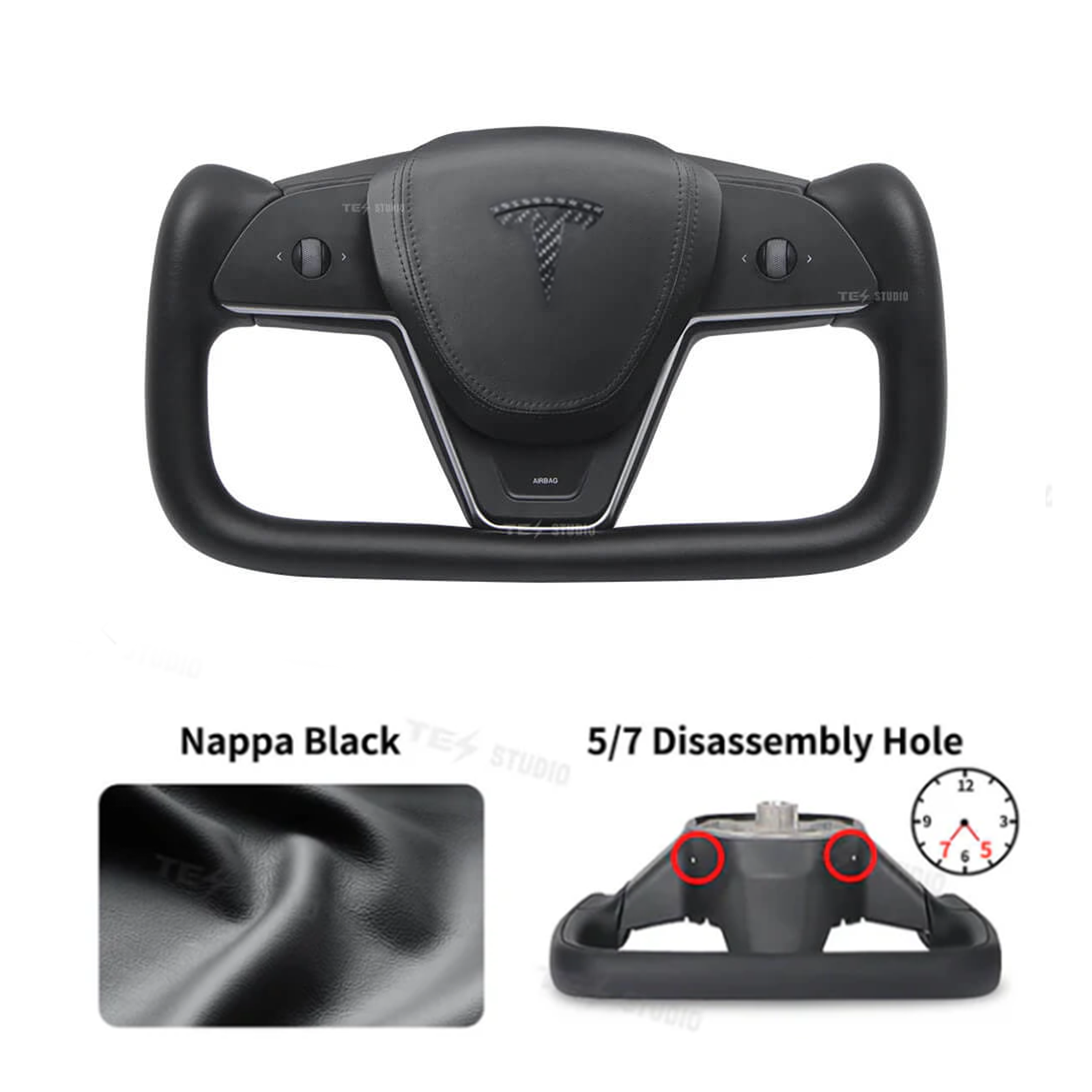 Yoke Steering Wheel For Tesla Model 3/Y - Inspired By Tesla Model S/X