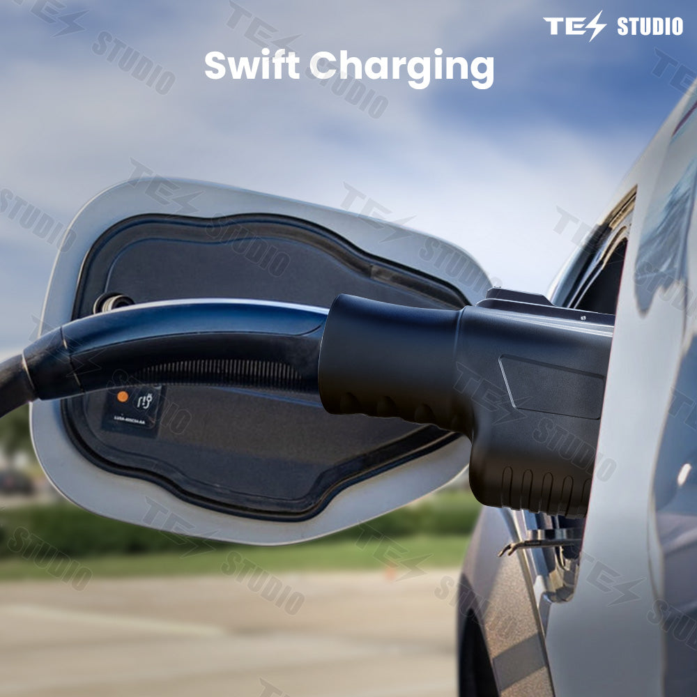 Tesstudio tesla supercharger(NACS) to ccs adapter Fast Charging for DC Fast Charging and can also charge other brand electric vehicles