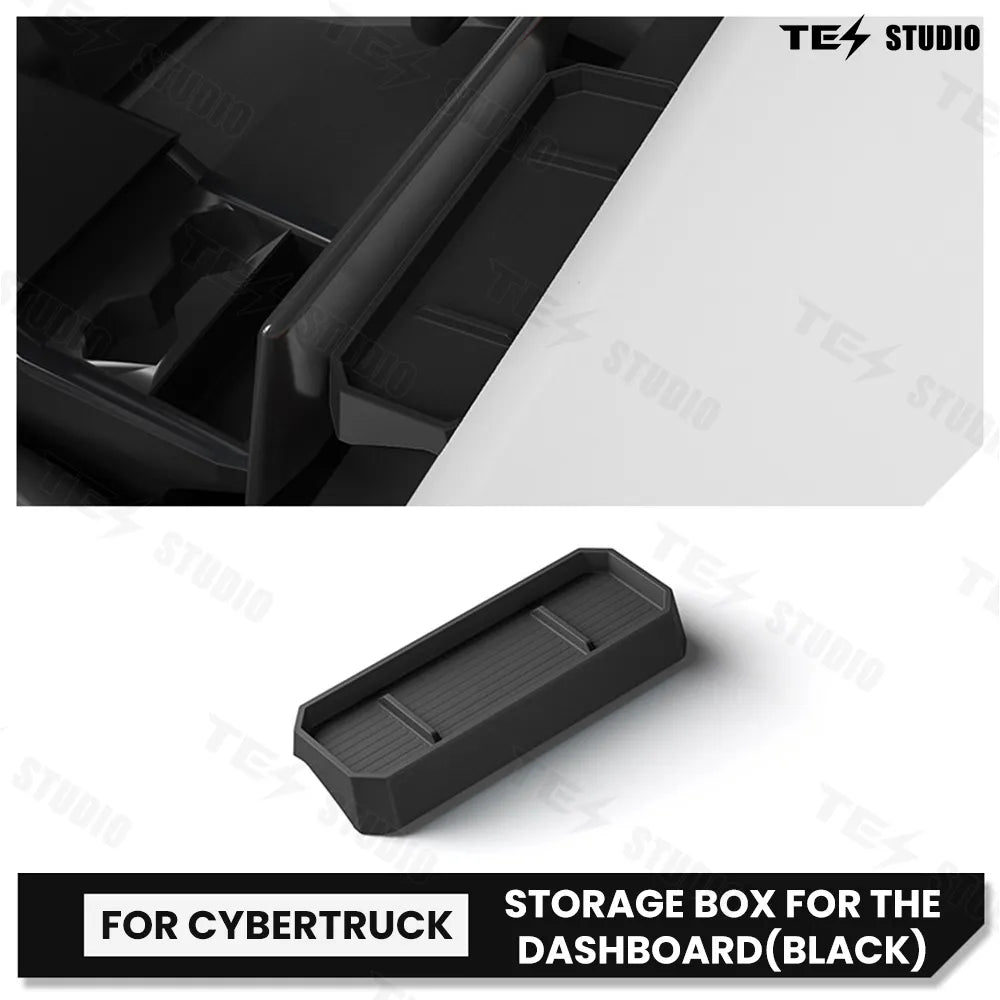 Tesstudio Cybertruck Accessories Silicone Dashboard Storage Box -11