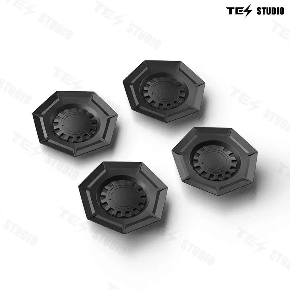 Tesstudio Cybertruck Accessories Center Wheel Cap Heptagon Hub Tesla Wheel Rim Caps Lug Nut Covers Caps