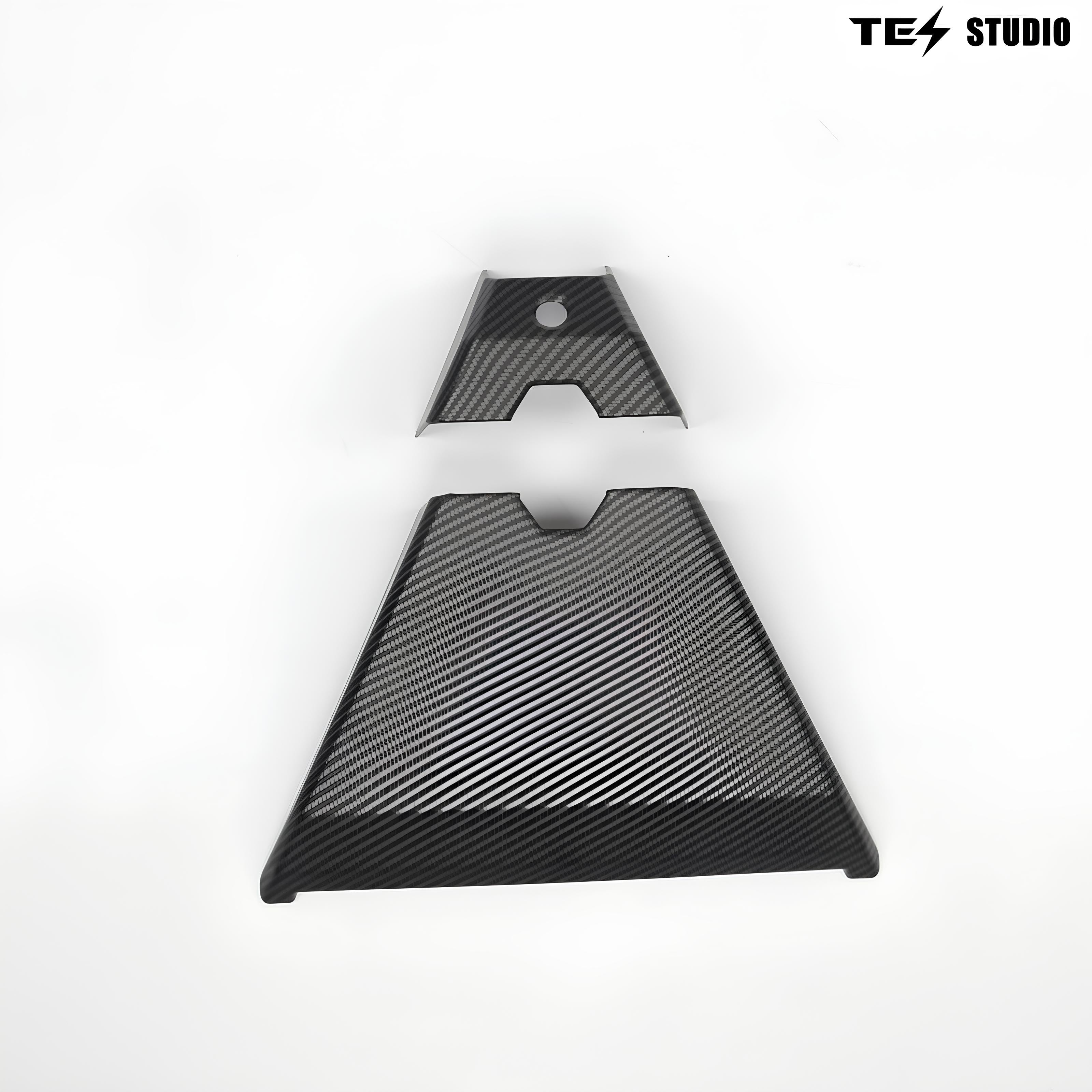 Cybertruck Cabin Camera Trim Cover Interior Accessories Warning Light Cover Tesstudio® (Carbon Fiber Pattern ABS)