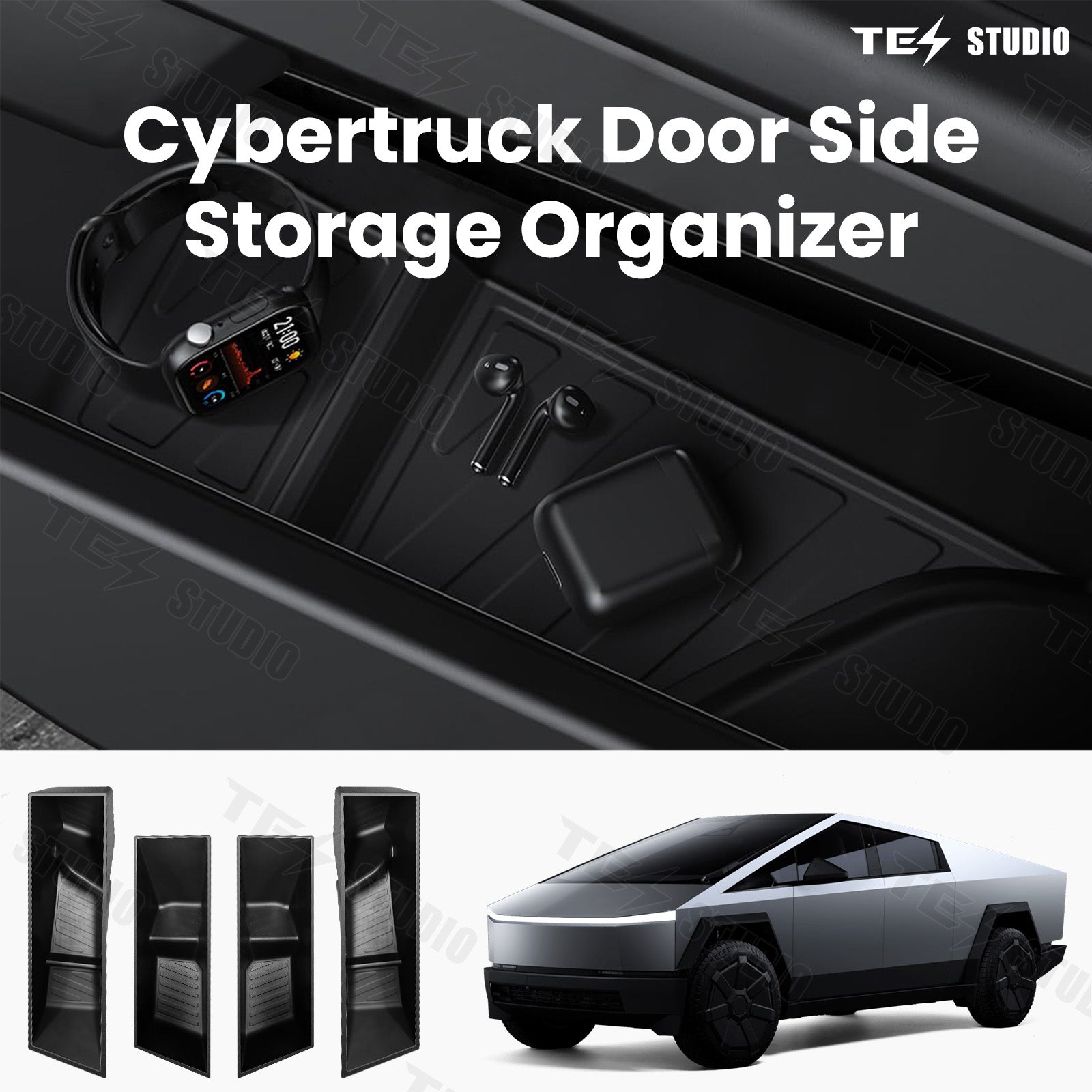 Cybertruck Door Storage Box for Tesla 2024 Accessories 8pcs