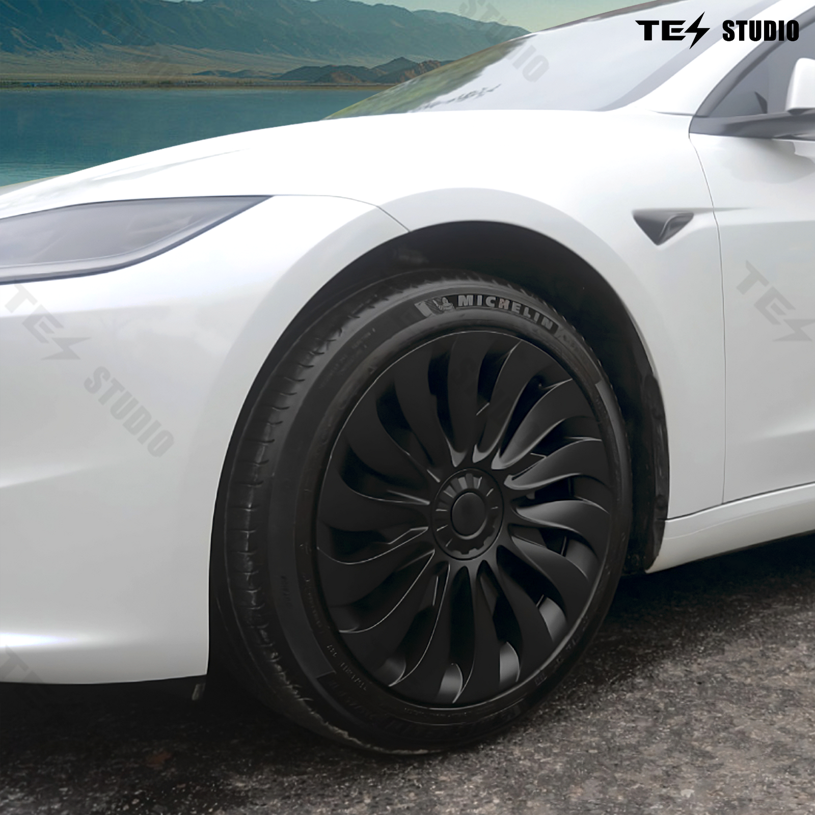 18-inch New Storm/Blade Wheel Covers Suitable for Tesla Model 3 Highland