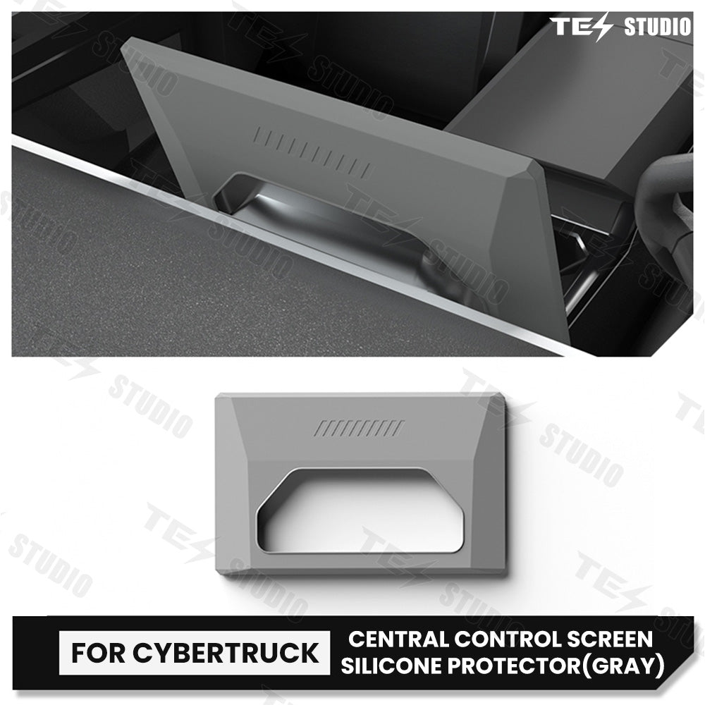 Cybertruck Center Console Screen Silicone Protective Frame Tesstudio