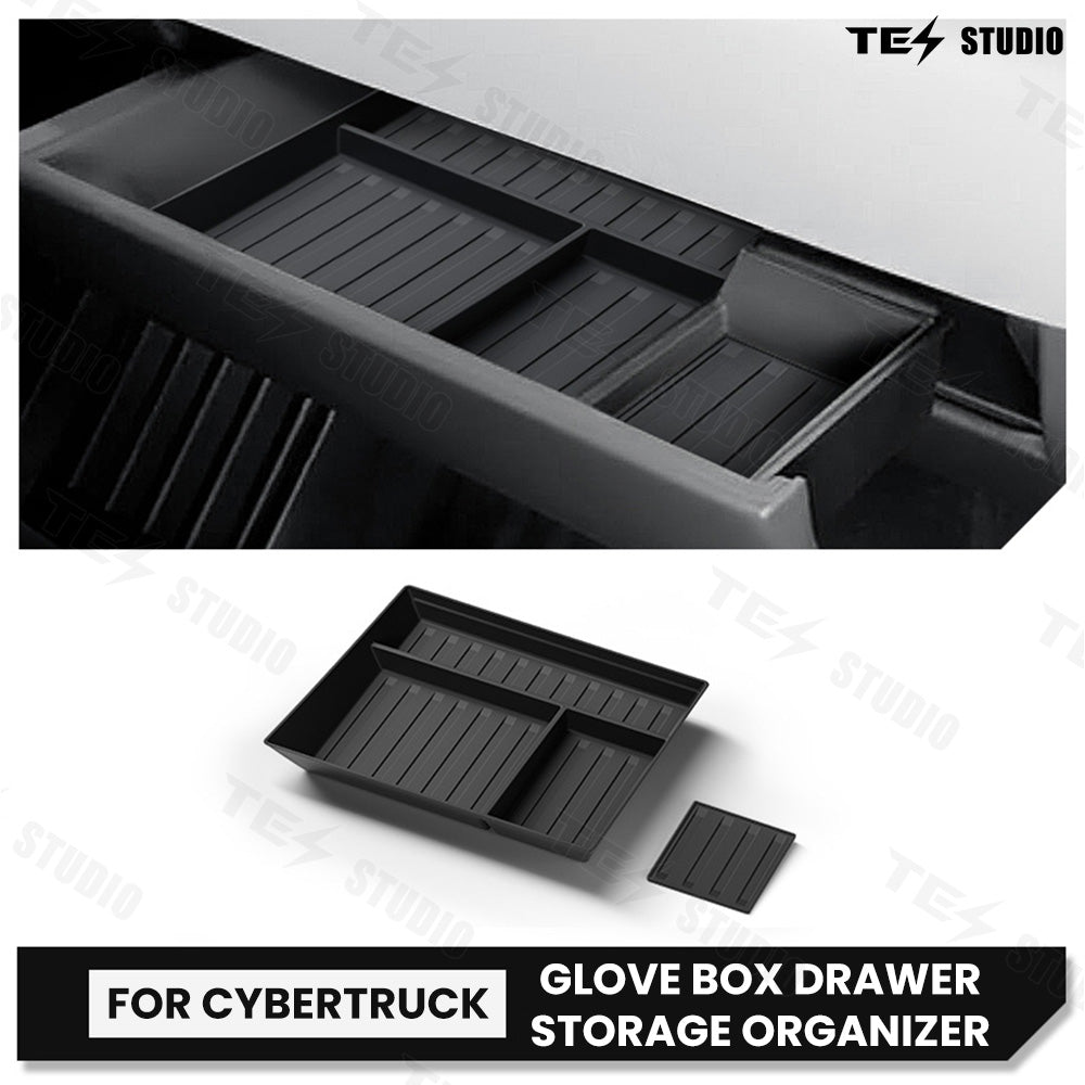 Tesstudio Cybertruck Glove Compartment Storage Box for Tesla Cybertruck