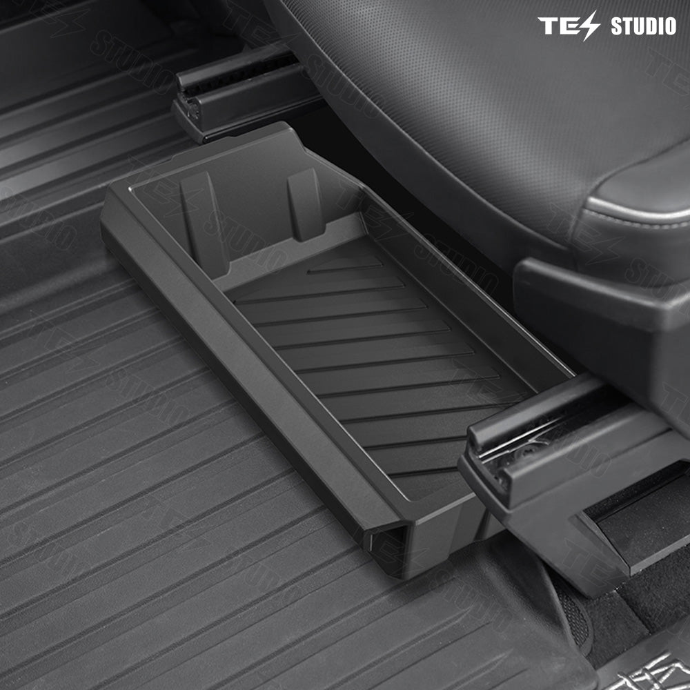 Underseat Storage Box for Tesla Cybertruck 2024 - Driver and Passenger Seats | Tesstudio Cybertruck Accessories