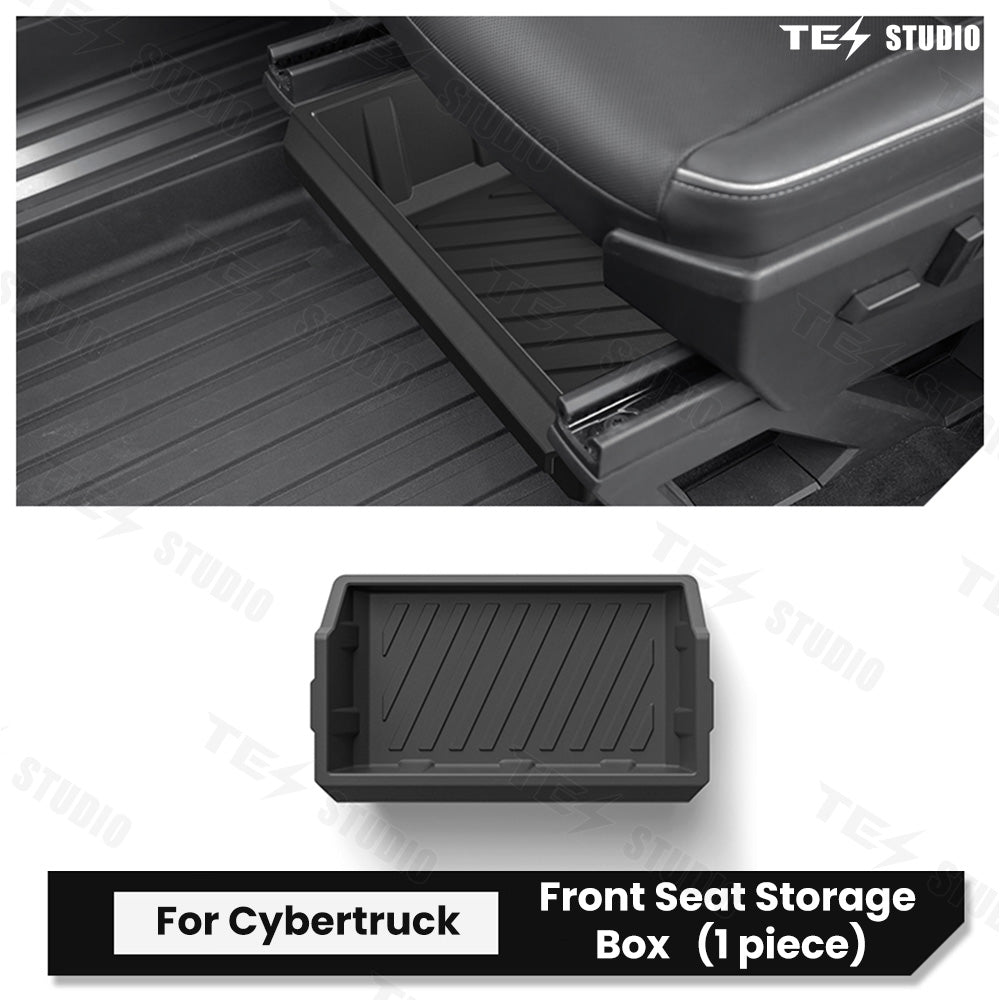 Underseat Storage Box for Tesla Cybertruck 2024 - Driver and Passenger Seats | Tesstudio Cybertruck Accessories