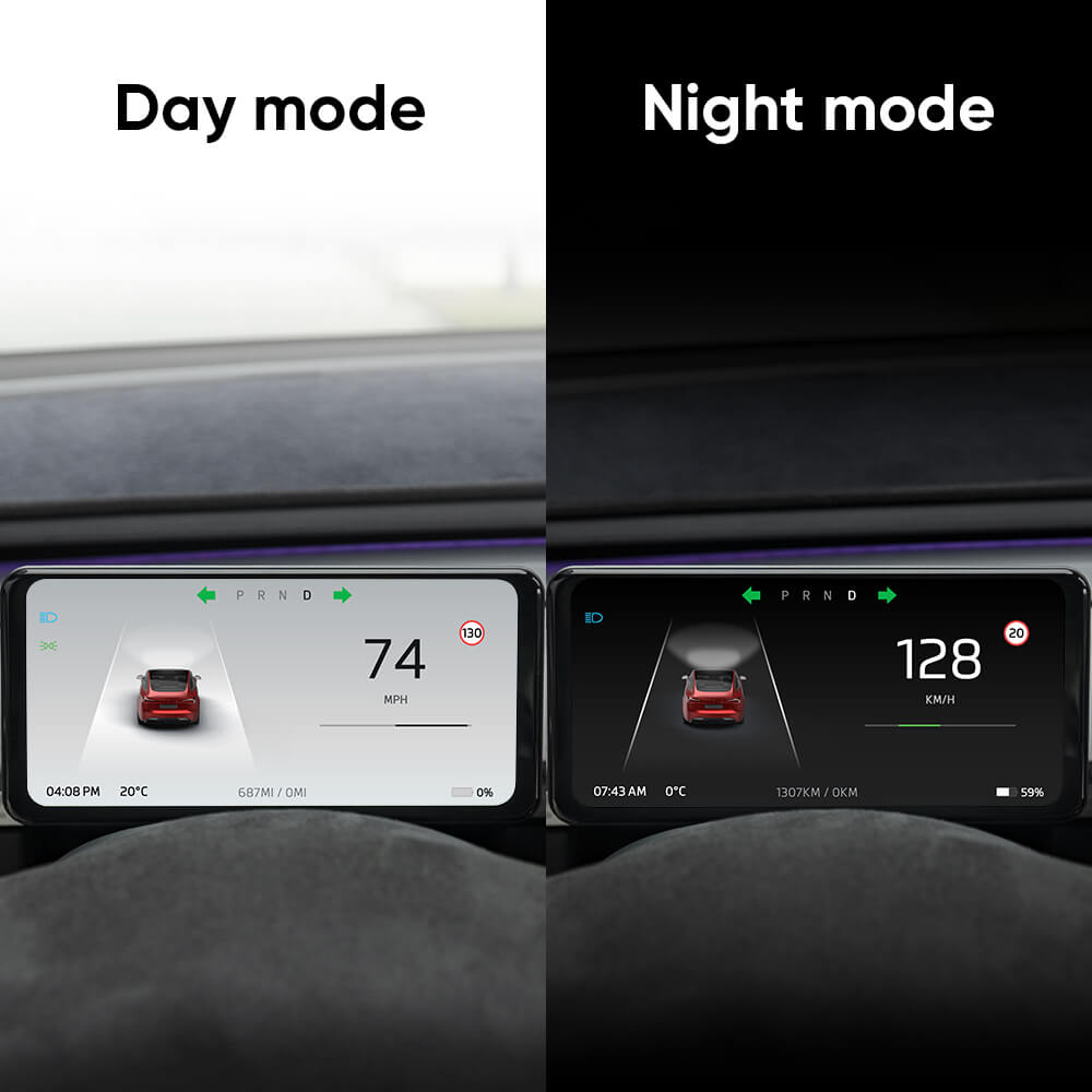 Tesstudio Tesla Model 3/Y/3 Highland F63 Dashboard Display with Carplay