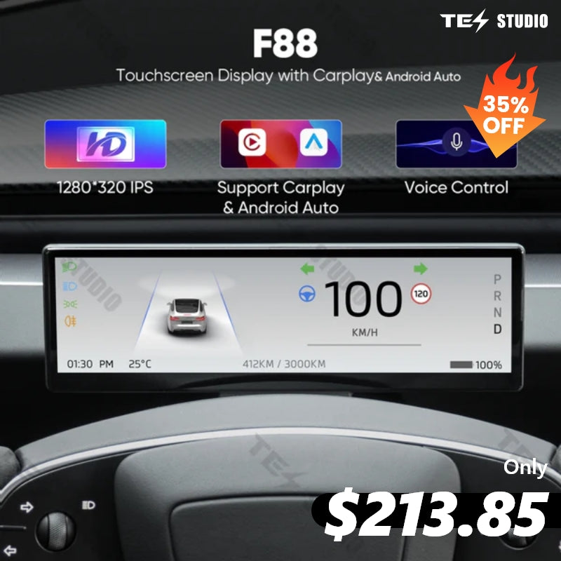 Model 3/Y/3 Highland F88 8.8-In Touch Screen Instrument Cluster Tesstudio®