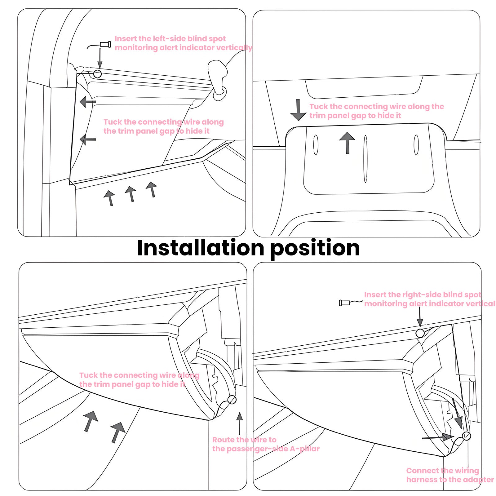 Model 3/Model Y Left and Right Blind Spot Monitoring Assist System - AMD (19-23) Tesstudio®