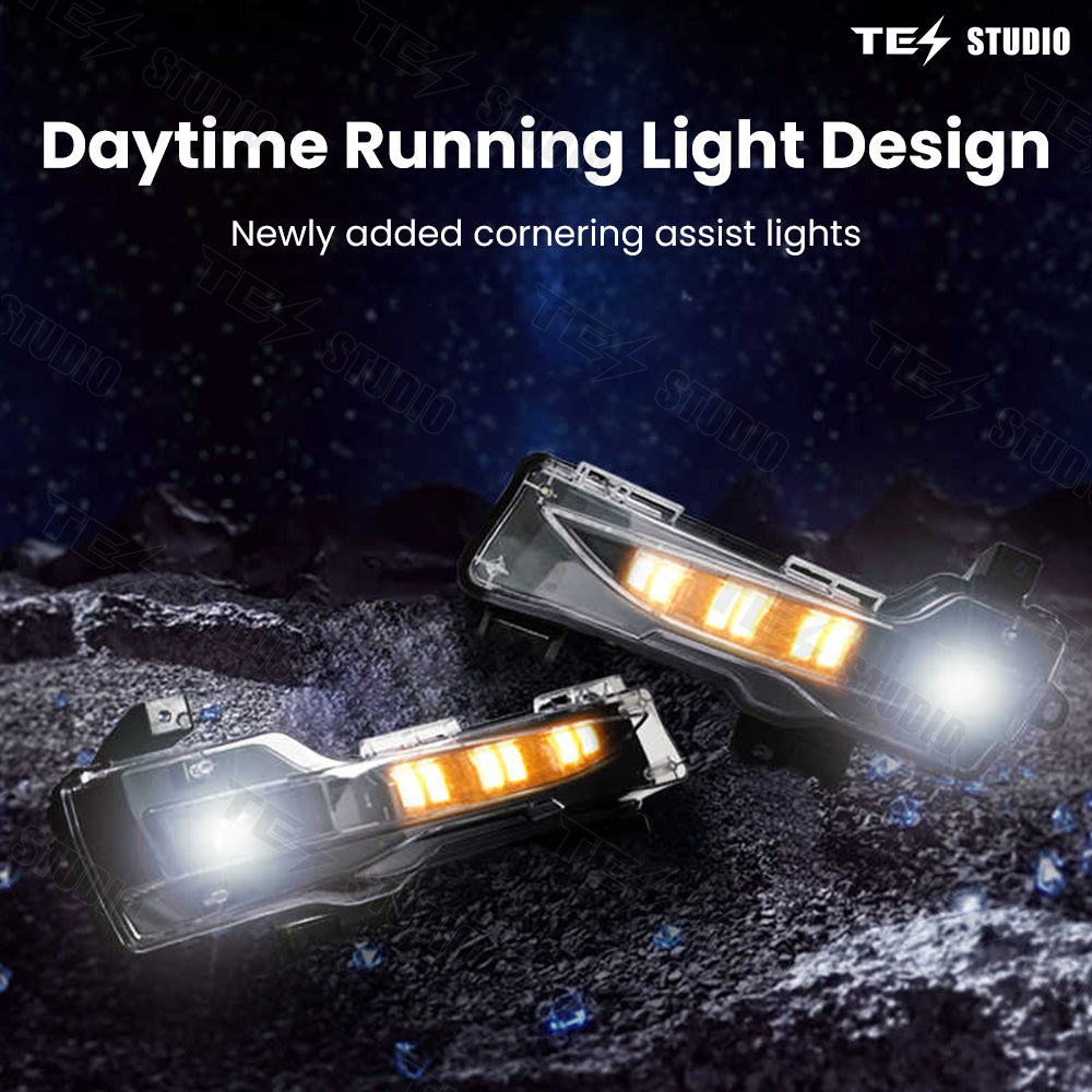 Model 3&Y Front Fog Light Driving Steering LED with Turn Assist Tesstudio®
