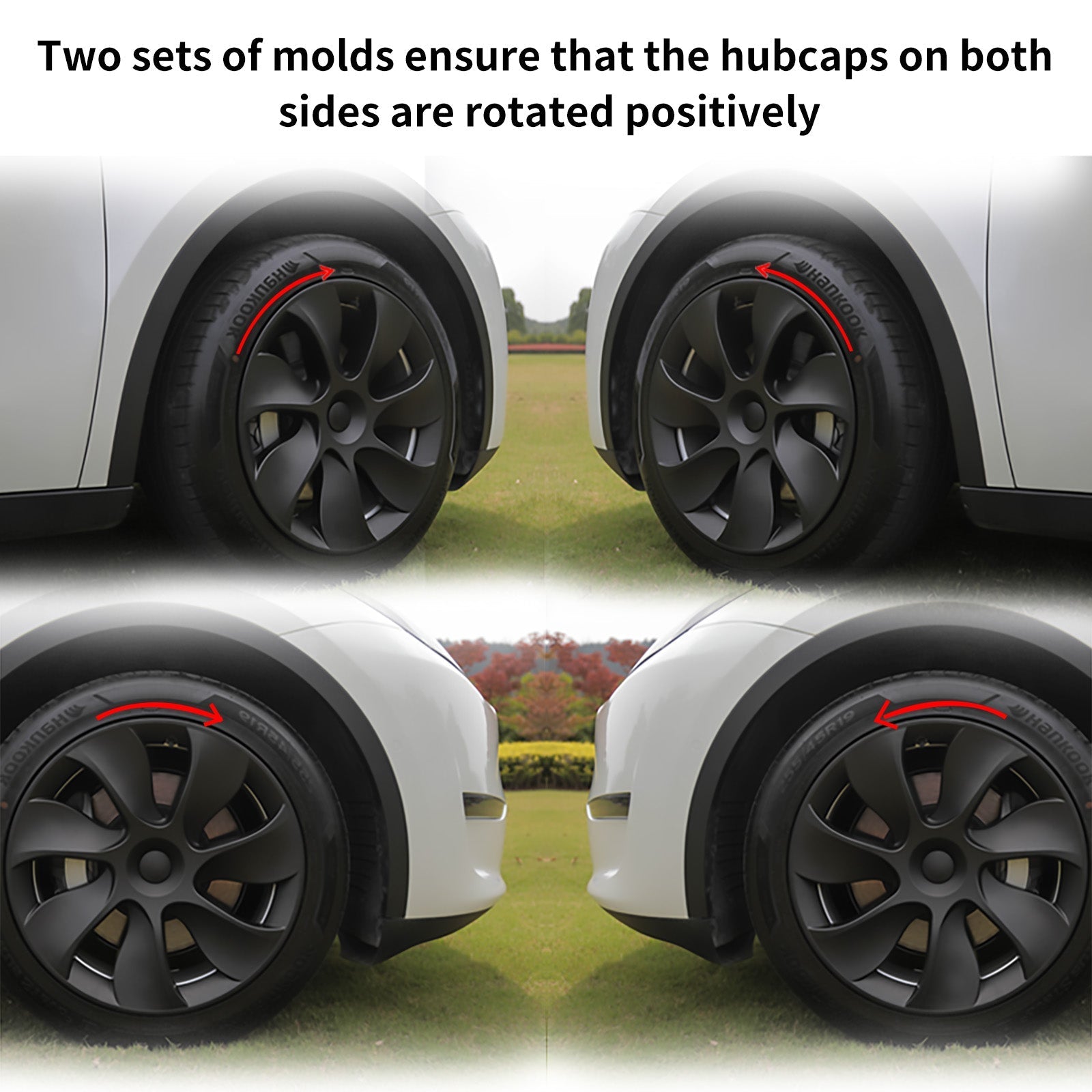 Tesla Model Y Wheels Hub Caps 19'' Cyclone Style Wheel Cover Tesla Model Y Wheel Covers Tesstudio®