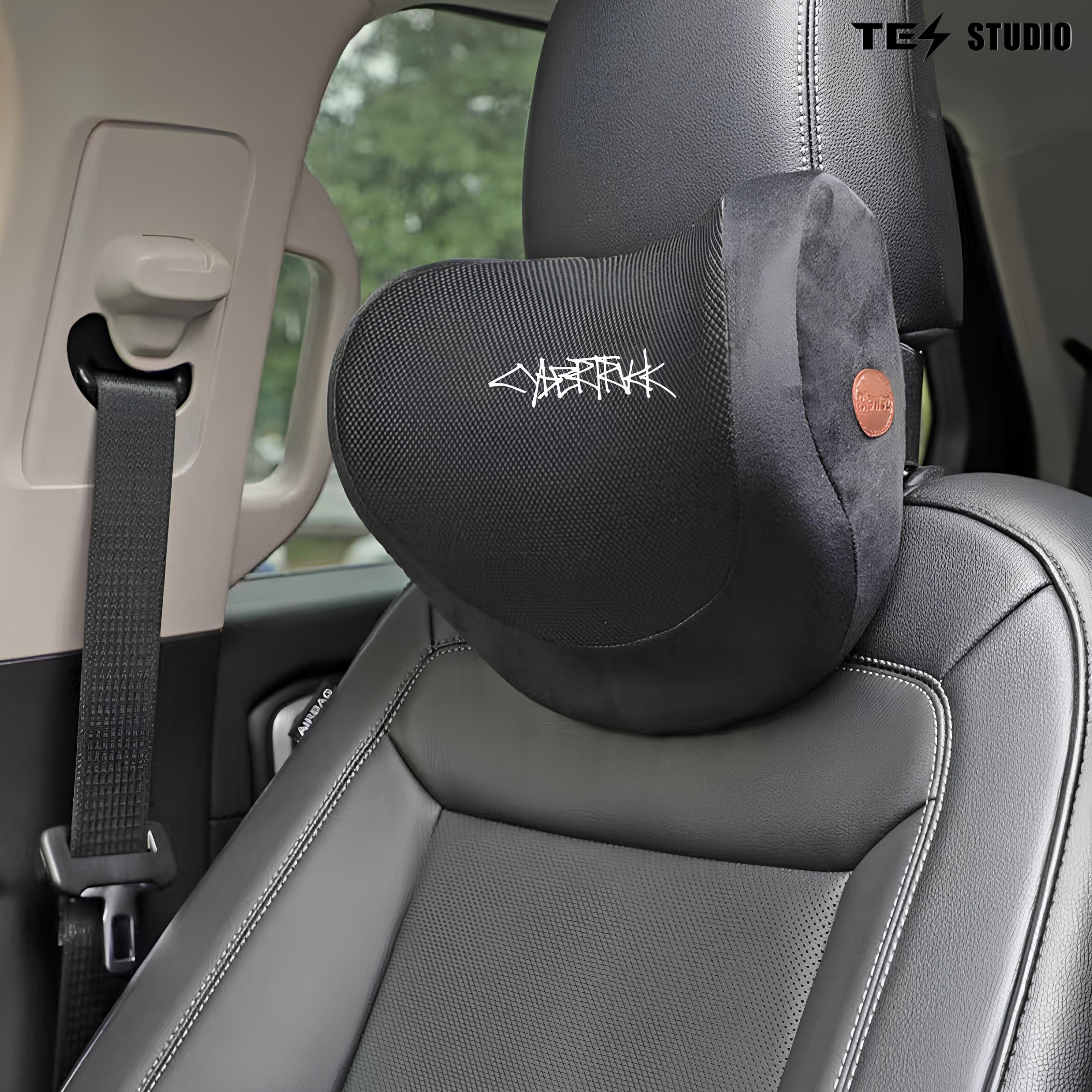 Neck & Lumbar Car Pillows Gaming Chair Pillow with Adjustable Strap（2 Pcs）