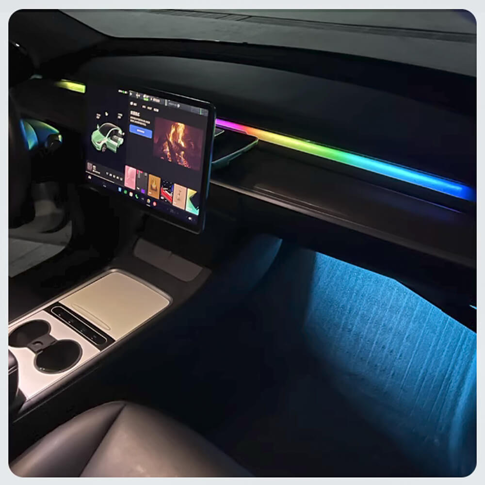 Tesstudio Simple Air Vent RGB Light Strips For (19+) Tesla Model 3/Y