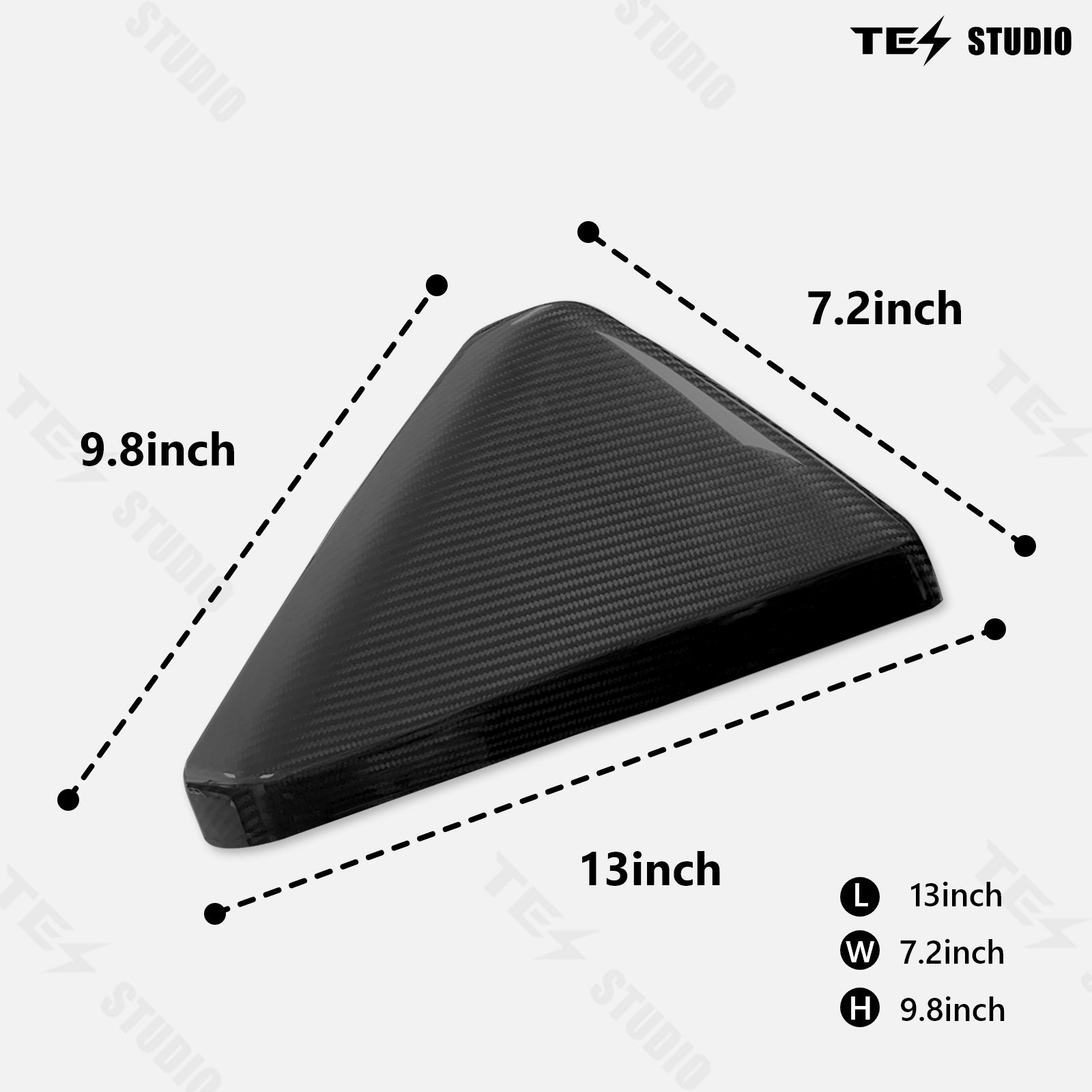 Real Carbon Fiber Side View Mirror Caps for Tesla Cybertruck Exterior Accessories 2PCS Left & Right  Tesstudio