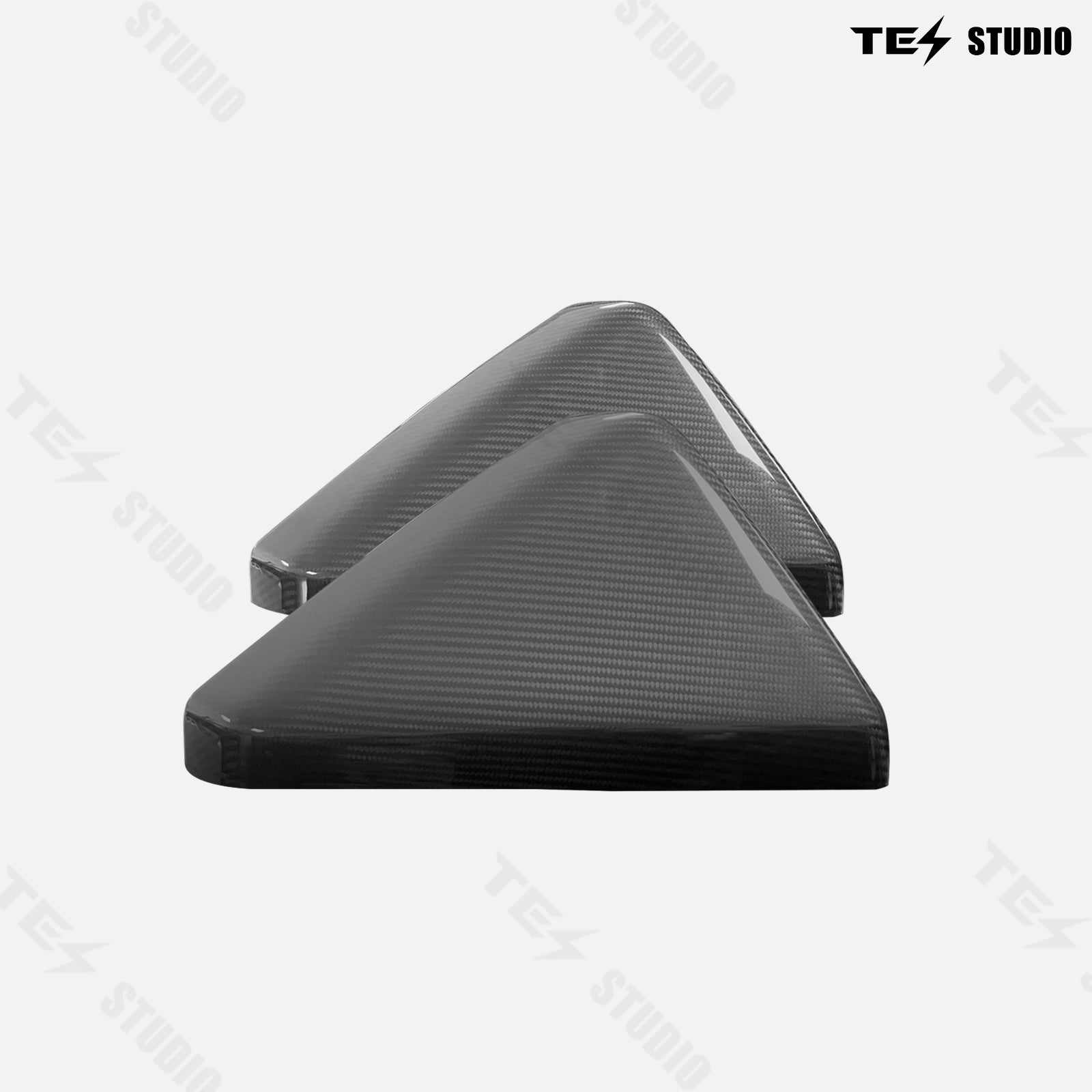 Real Carbon Fiber Side View Mirror Caps for Tesla Cybertruck Exterior Accessories 2PCS Left & Right  Tesstudio