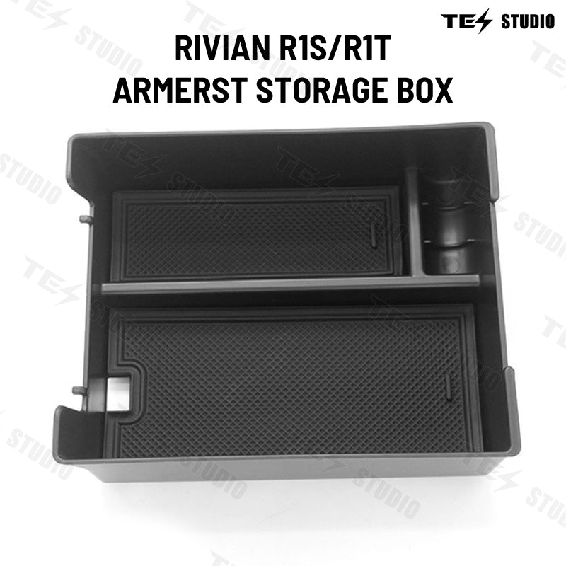 Rivian R1S/R1T Armrest Storage Box Tray Centre Console Storage Box Interior Accessories Tesstudio®