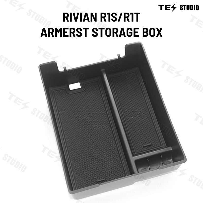 Rivian R1S/R1T Armrest Storage Box Tray Centre Console Storage Box Interior Accessories Tesstudio®