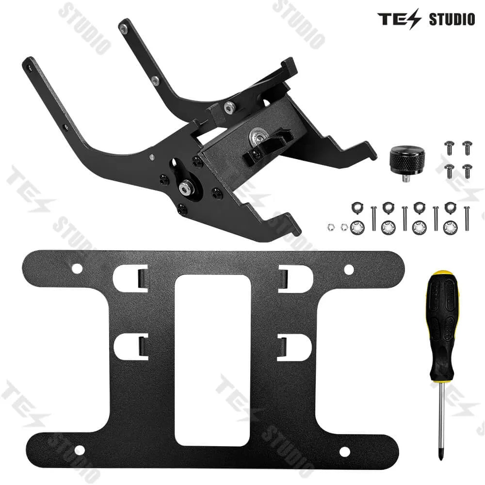 Tesstudio Model 3/Model Y License Plate Frame with Knob Lock (T2 Lock Version)