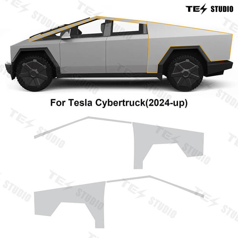 Tesstudio Tesla Accessories Cybertruck ppf TPU Invisible Full Car Paint Protection Film for Cybertruck