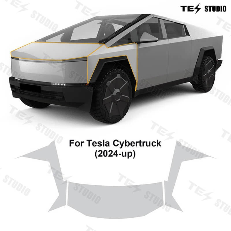 Tesstudio Tesla Accessories Cybertruck ppf TPU Invisible Full Car Paint Protection Film for Cybertruck