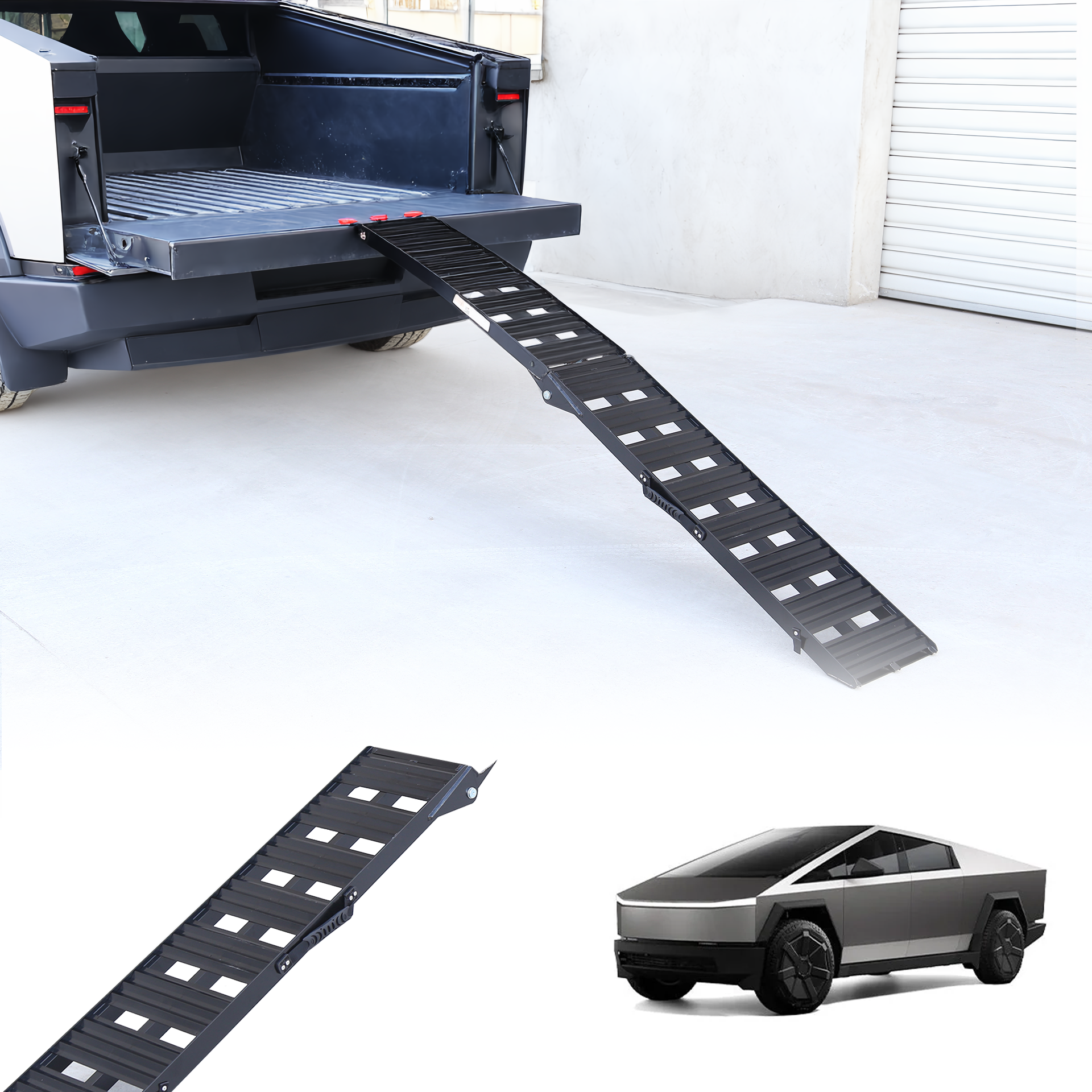 Telsa Cybertruck Portable Loading Ramps Cybertruck Exterior Accessories ATV Loading Ramps Tesstudio®