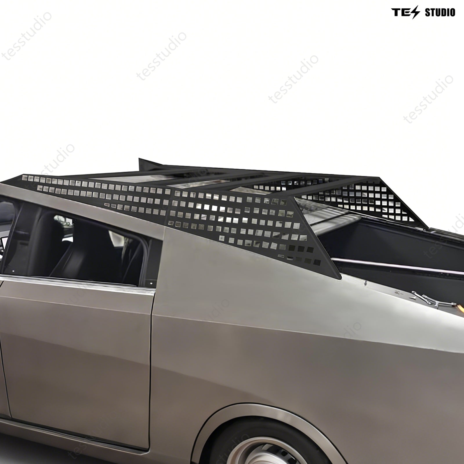 Tesla Cybertruck Crossbars Molle Panel Cybertruck Roof Racks Tesstudio®