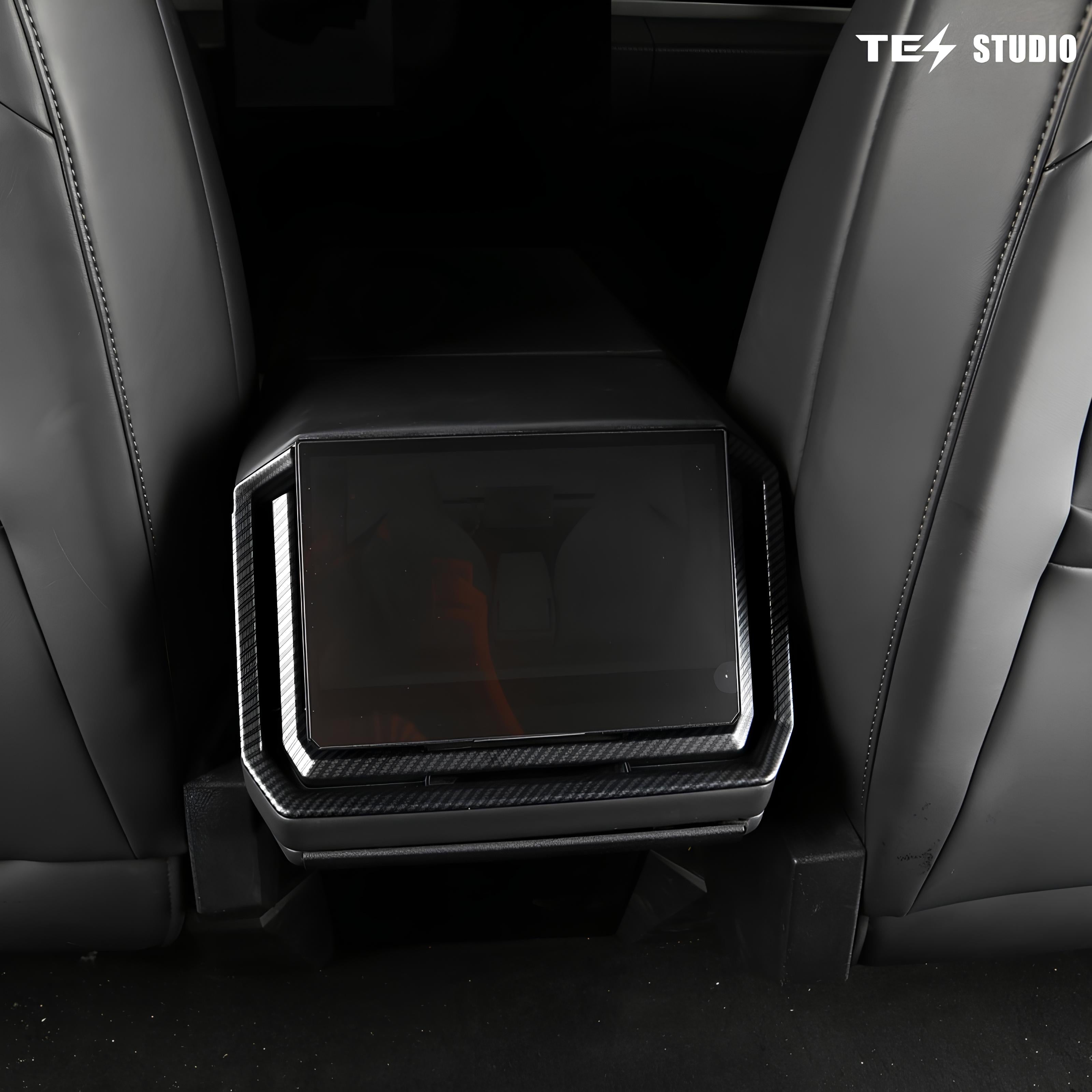 Tesla Cybertruck Interior Accessories Real Carbon Fiber Rear Screen Frame Cover Rear Air Vent Protective Cover Tesstudio®