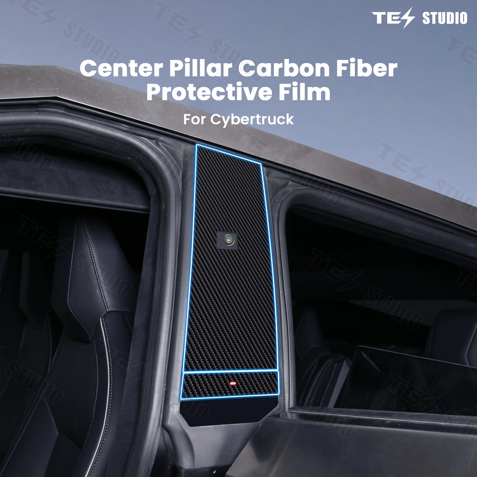 Tesla Cybertruck Paint Protection Film Window B C Pillar Tesla ppf Car Protection Film Satin ppf Paint Protection Cyber truck Accessories Tesstudio®