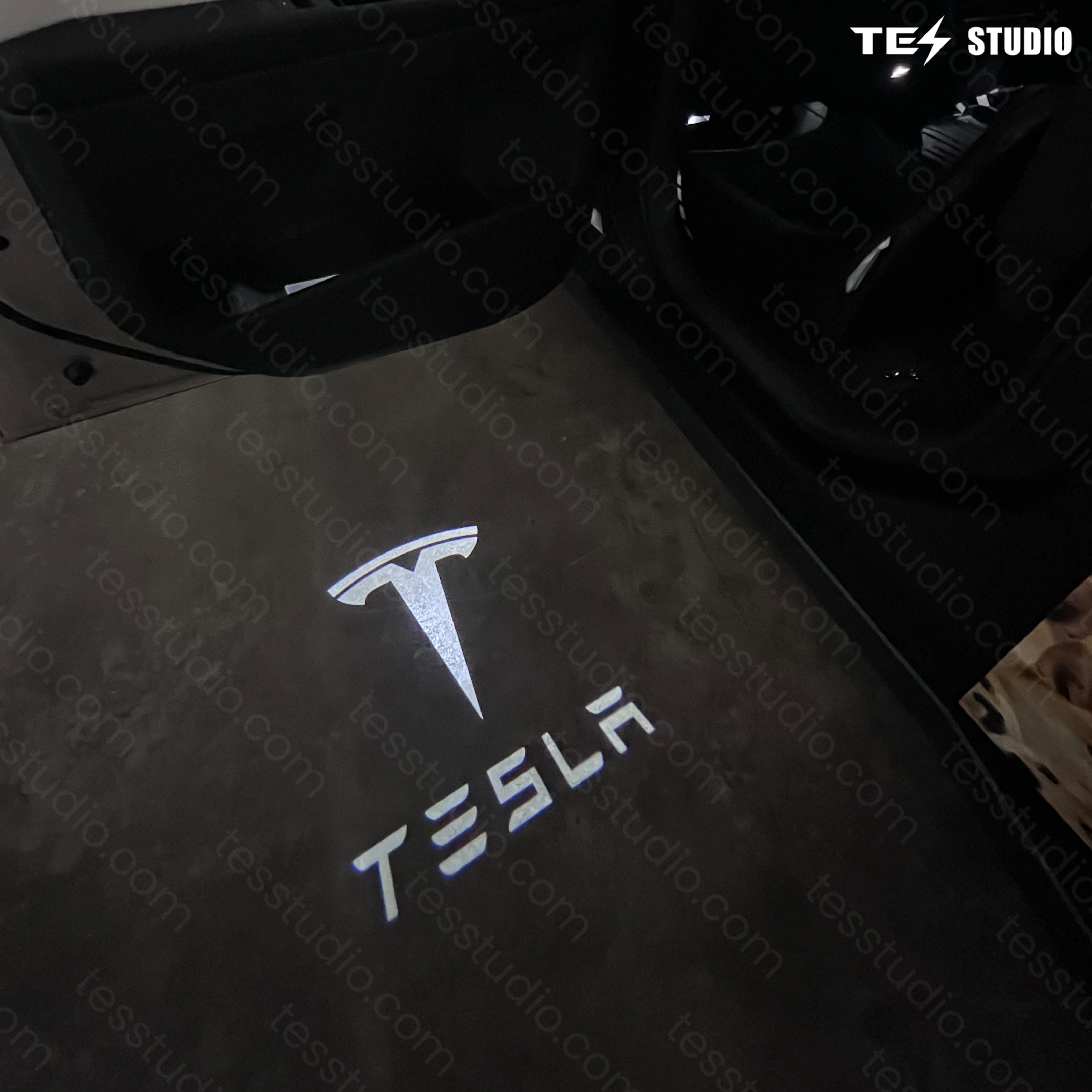 Tesla Cybertruck Projection Lights Cybertruck Welcome Puddle Lights Tesstudio®