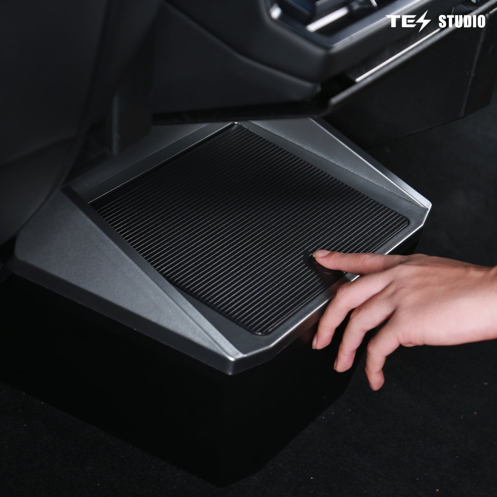 Cybertruck Rear Seat Storage Organizer Box Trash Can Backseat Organizer Tesstudio®