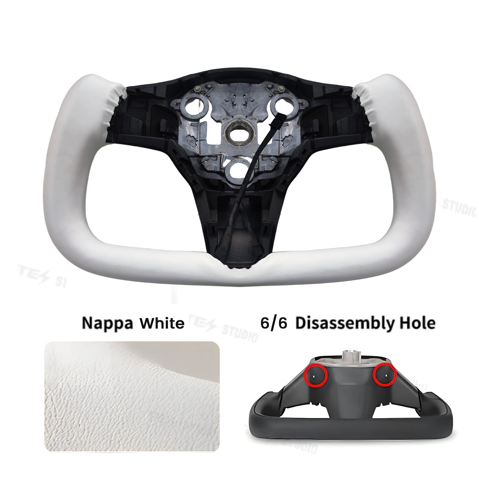 Tesla Model 3Y Steering Wheel Real Carbon Fiber Yoke Steering Wheel Tesstudio®