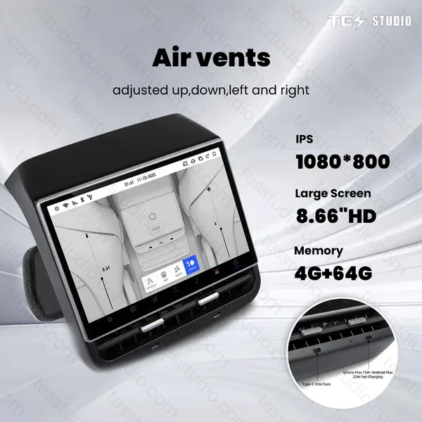 Model 3/Y R86 Rear Entertainment Display Tesstudio®