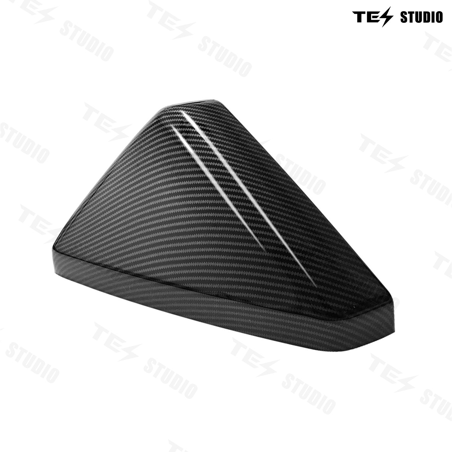 Tesstudio Tesla Cybertruck ABS Carbon Fiber Texture Side Mirror Caps (Set of 2)