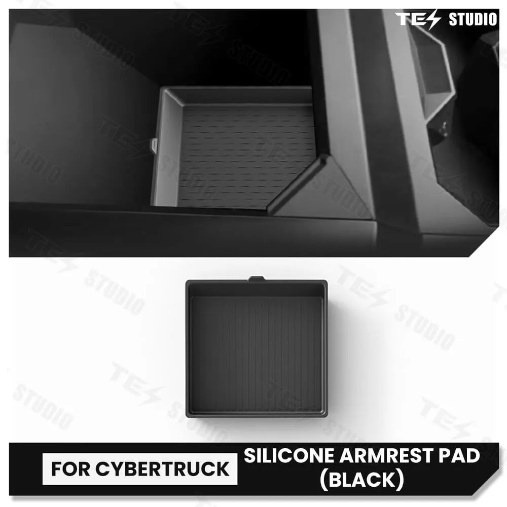 Tesstudio Tesla Accessories Armrest Box Silicone Mat for Cybertruck