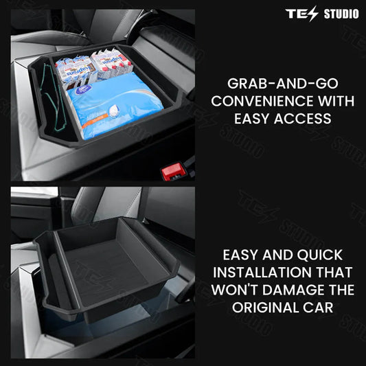 Tesstudio Armrest Storage Box for Tesla Cybertruck