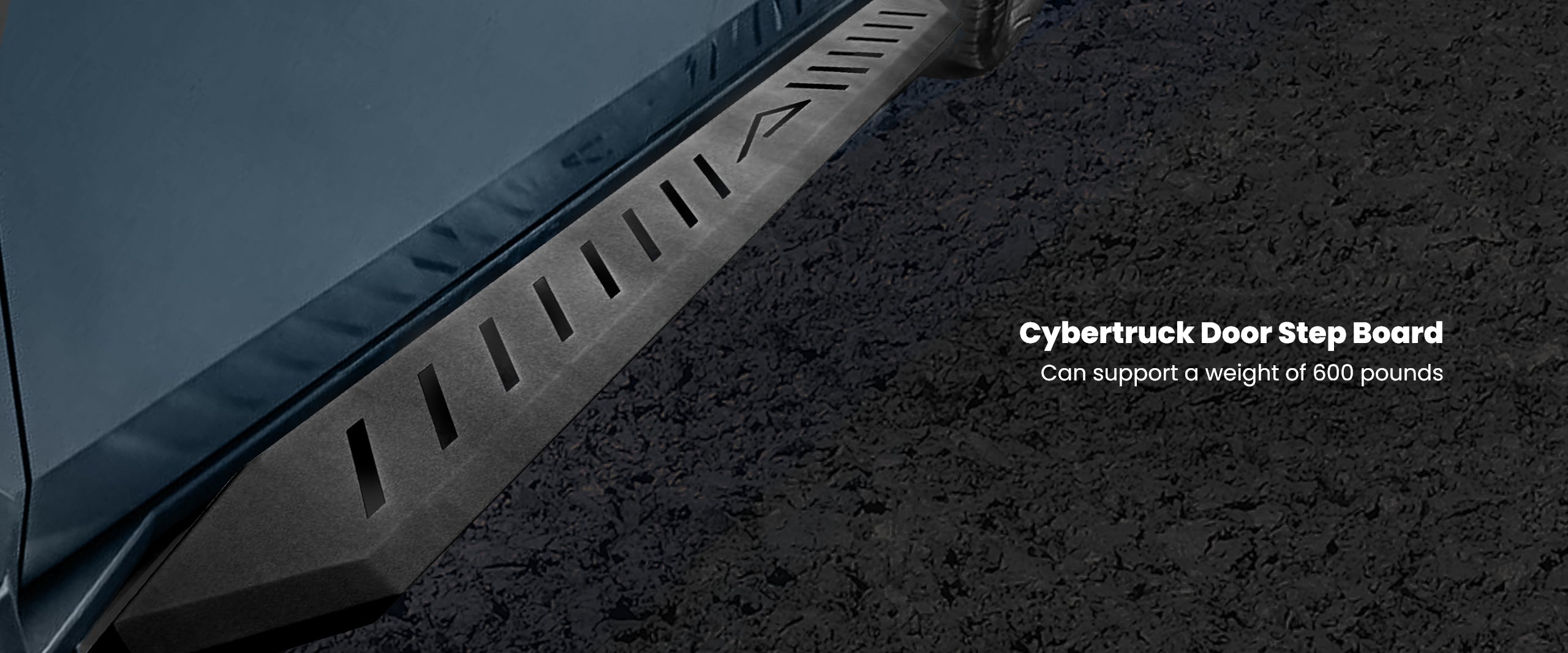 Cybertruck running boards Can support a weight of 600 pounds