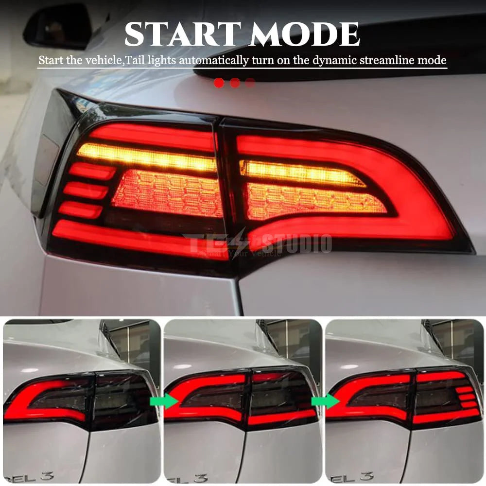 Tesstudio Eagle Eye Style Tail Light For Model 3/Y