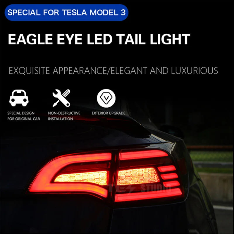 Tesstudio Eagle Eye Style Tail Light For Model 3/Y