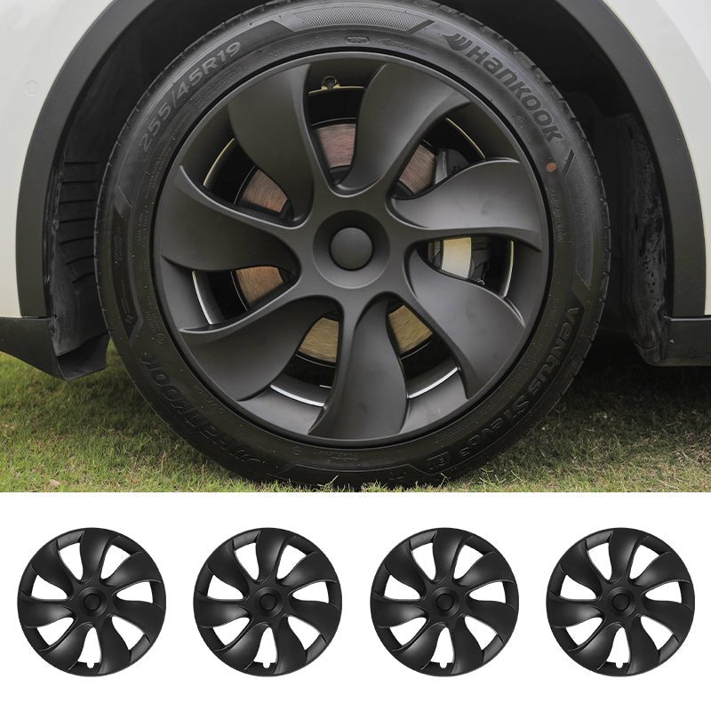 Tesla Model Y Wheels Hub Caps 19'' Cyclone Style Wheel Cover Tesla Model Y Wheel Covers Tesla Accessories Tesstudio®