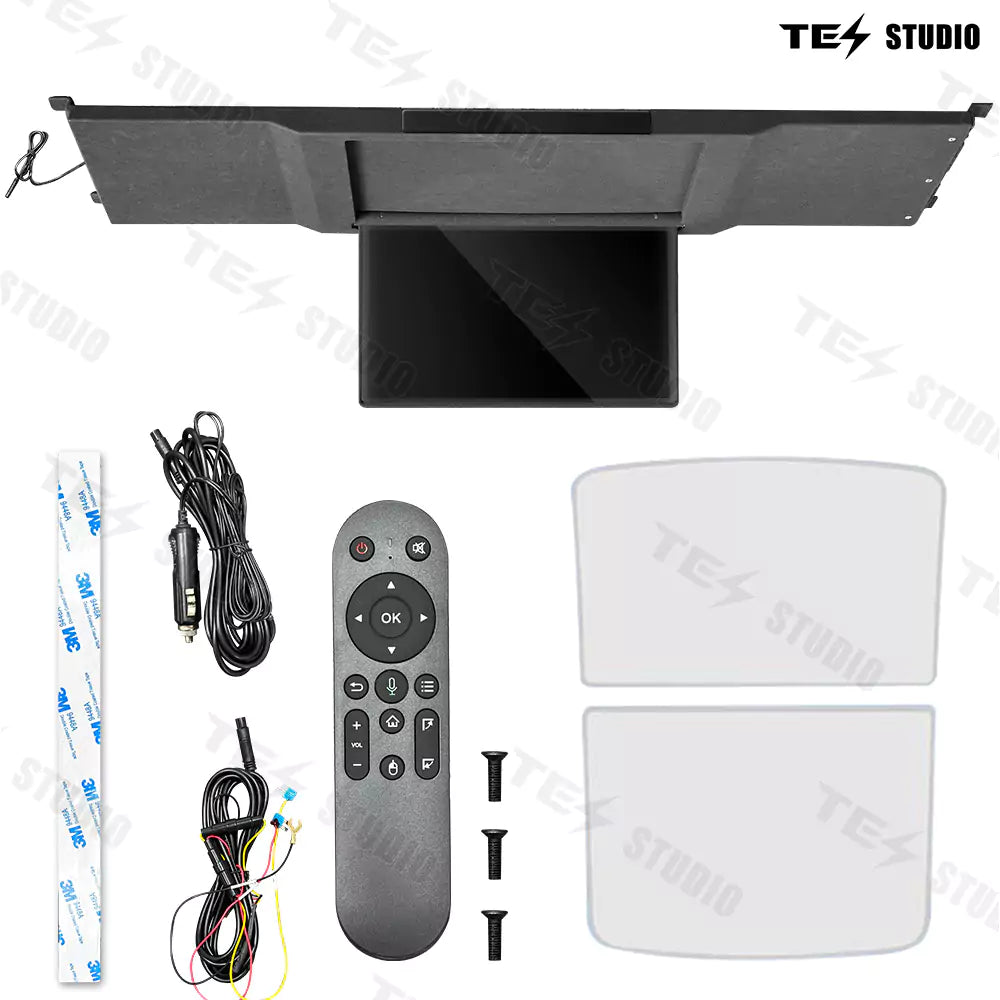 Tesstudio Tesla Accessories 17.3-Inch Car Roof Mounted TV With Wi-Fi for Model Y