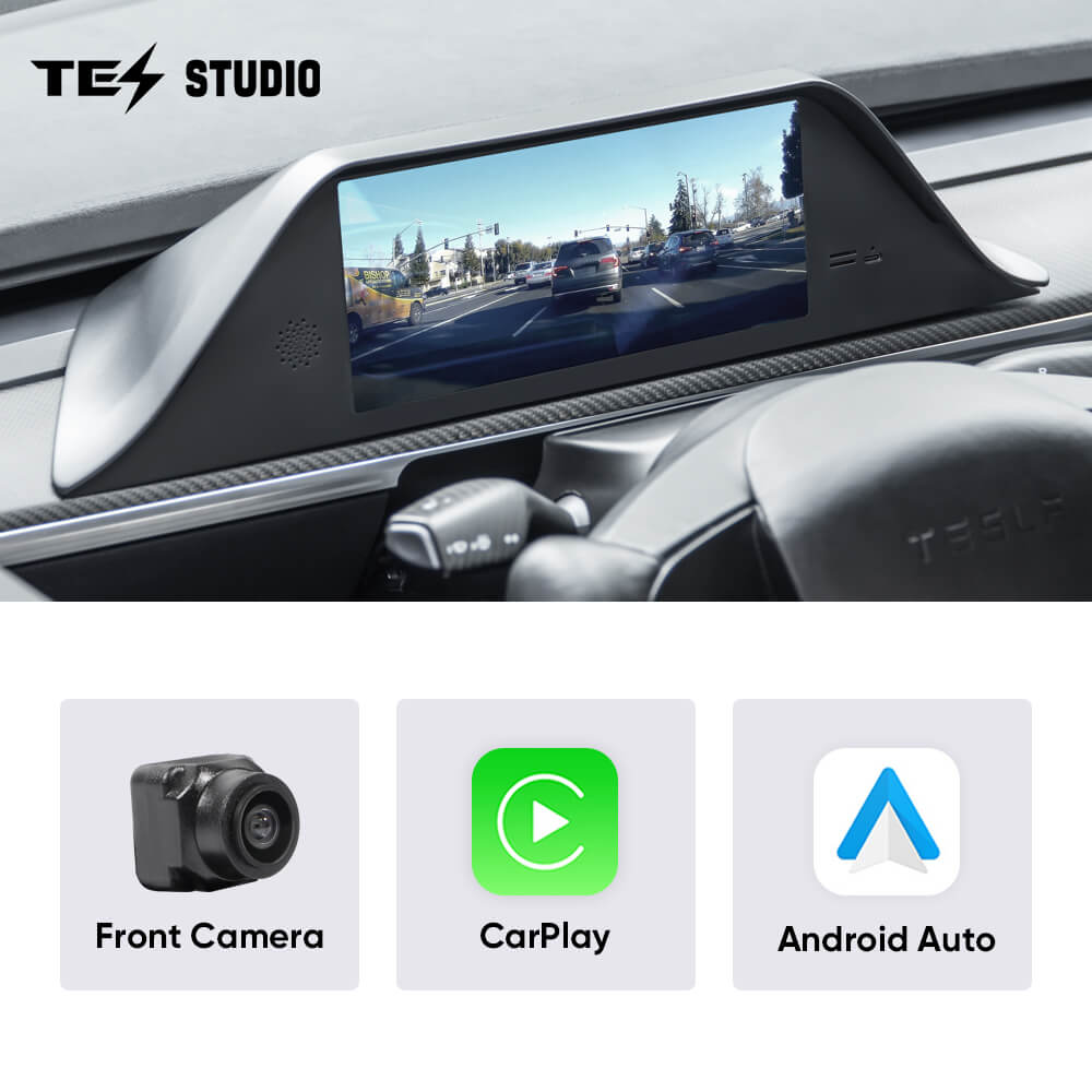 Tesstudio FY9-C Intelligent Dashboard Display & Camera with ABS Material for Tesla Model 3/Y - Inspired by Model S/X Design