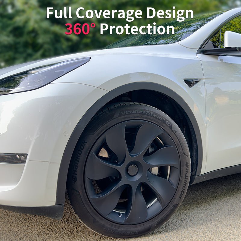 Tesla Model Y Wheels Hub Caps 19'' Cyclone Style Wheel Cover Tesla Model Y Wheel Covers Tesstudio®